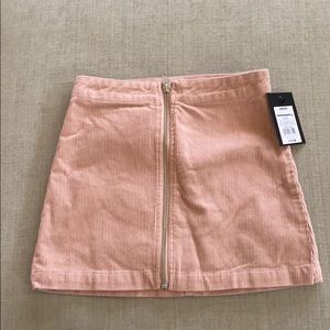 NWT pink corduroy skirt